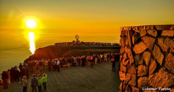 Sol de medianoche Cabo Norte