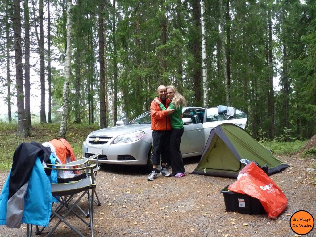acampar en Finlandia