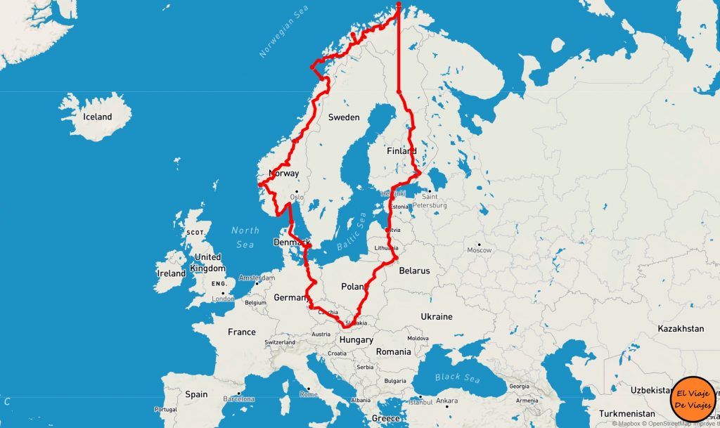 Viaje carretera cabo norte