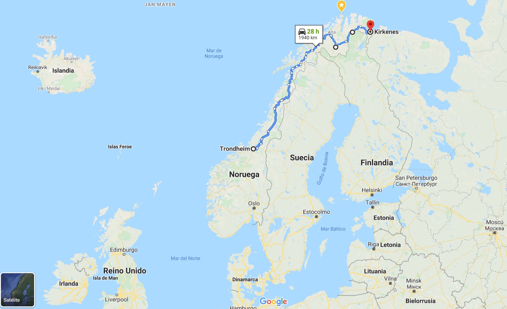 viajar en autocaravana Noruega