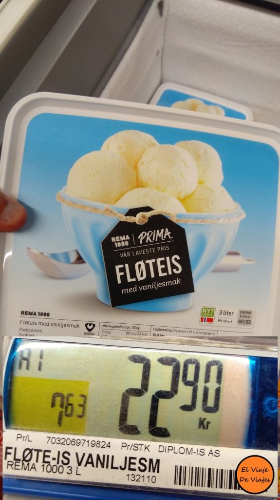 Helado barato en Noruega