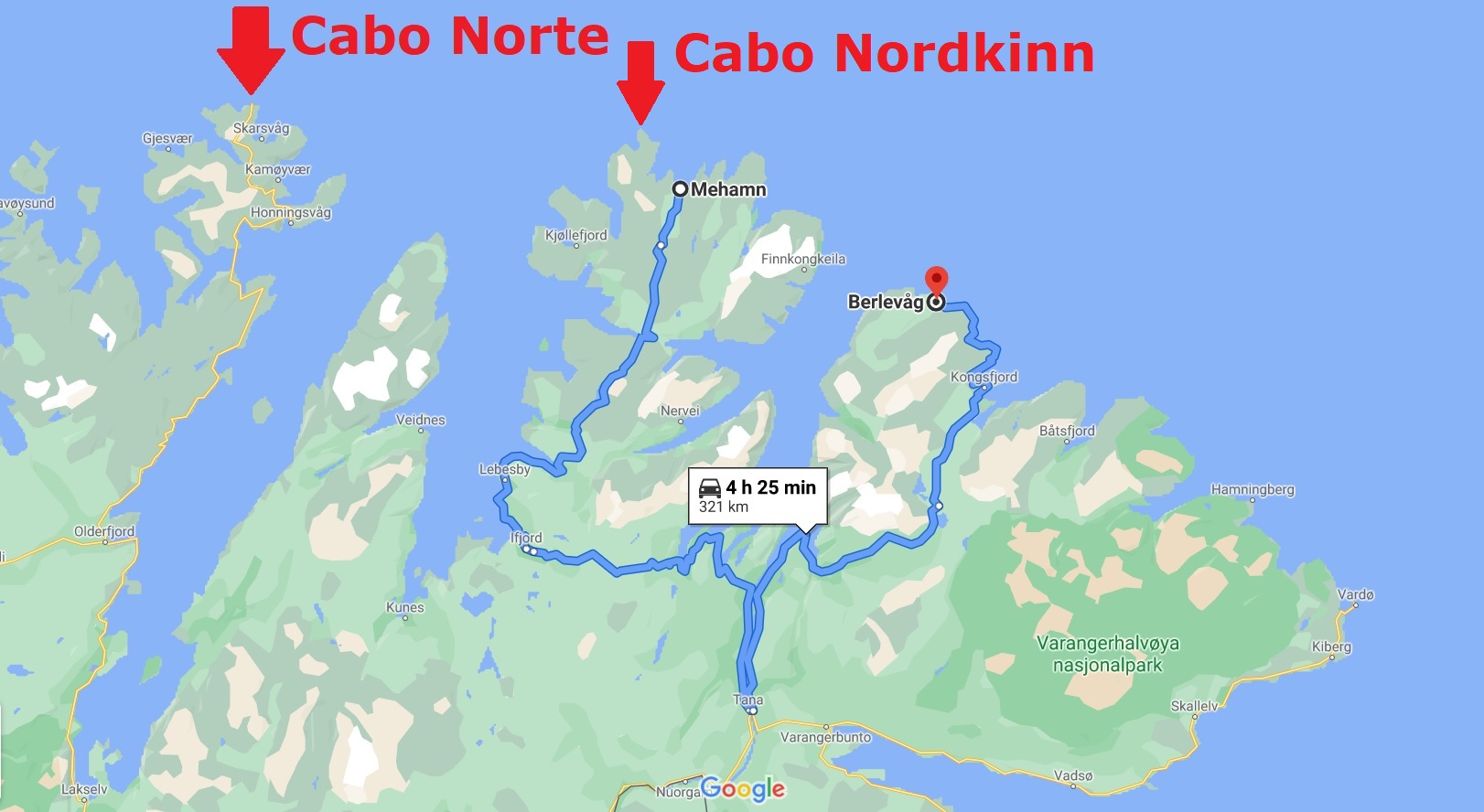 Nordkinn extremo más septentrional de Europa