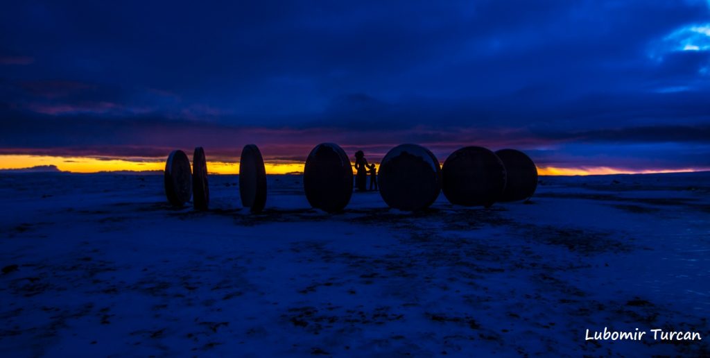 Inviernos fríos oscuros círculo polar