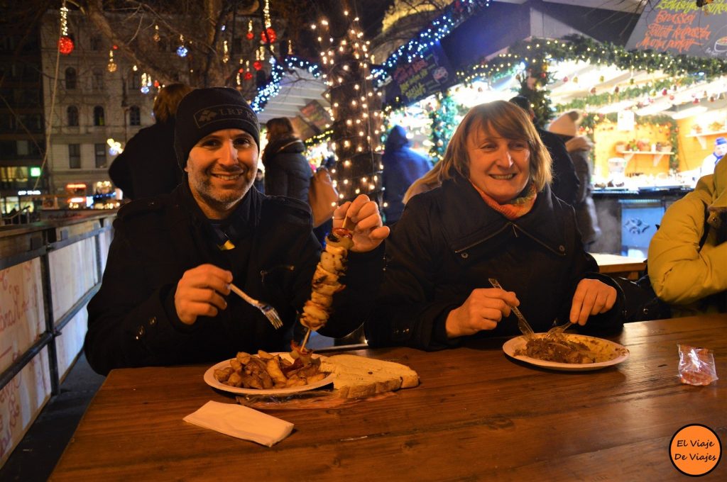 Comida mercados Navidad Budapest