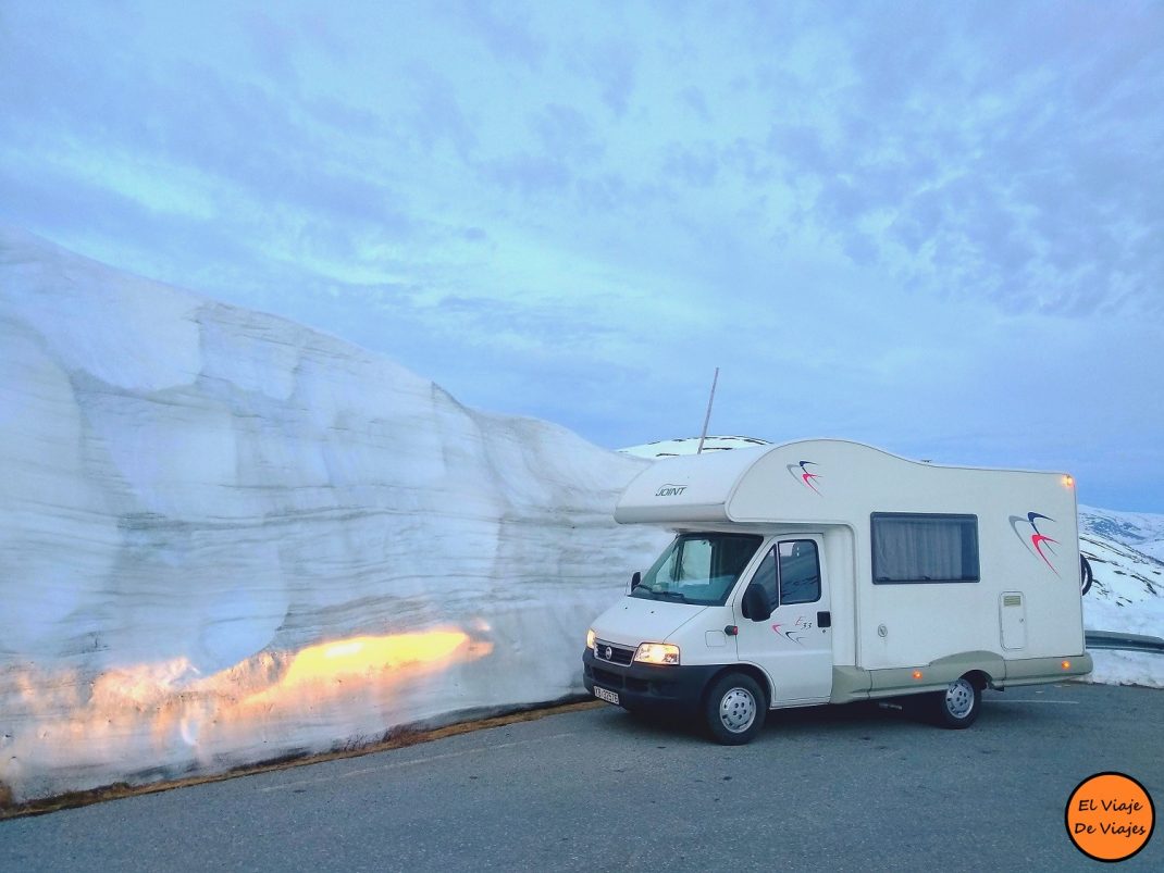 Noruega en invierno autocaravana