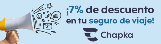 Descuento Seguro Viaje Chapka 7%