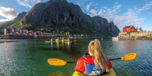 Kayak en Lofoten
