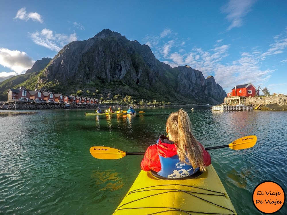 Kayak en Lofoten